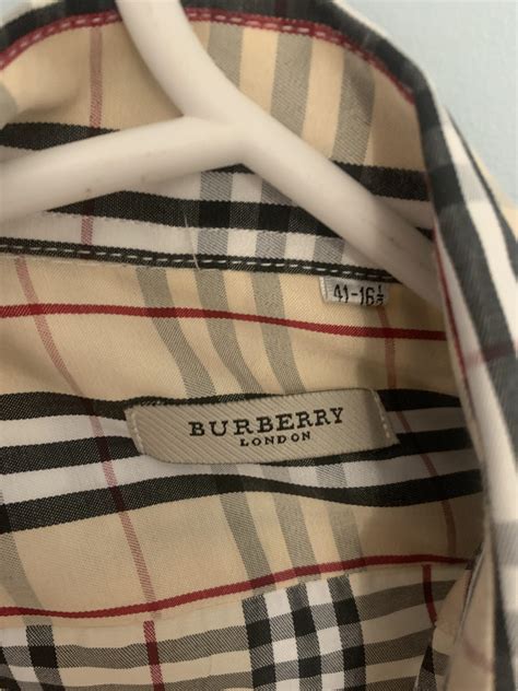 authentic burberry tags.